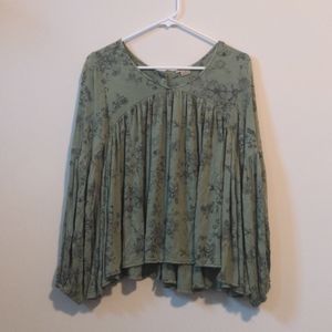 Anthropologie anama floral blouse